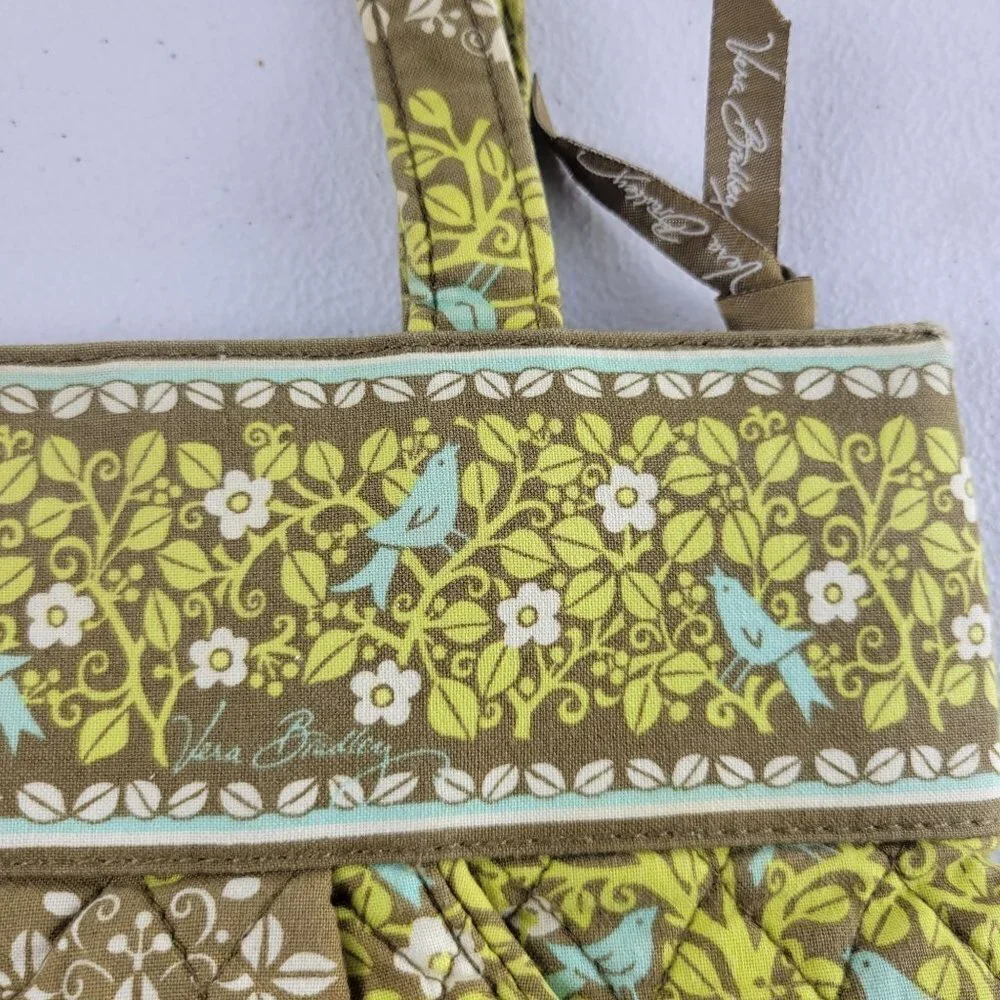 Vera Bradley Bluebird Sittin In A Tree Purse Shoulder Bag Cotton Purse Quilted B